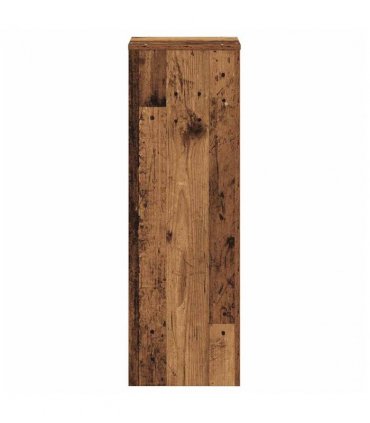 vidaXL Plant Stand Old Wood 33x33x100 cm Engineered Wood