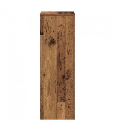 vidaXL Plant Stand Old Wood 33x33x100 cm Engineered Wood