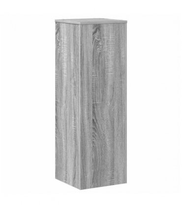vidaXL Plant Stand Grey Sonoma 33x33x100 cm Engineered Wood