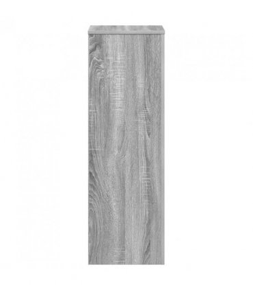 vidaXL Plant Stand Grey Sonoma 33x33x100 cm Engineered Wood