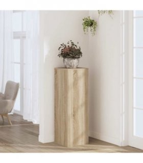 vidaXL Plant Stand Sonoma Oak 33x33x100 cm Engineered Wood
