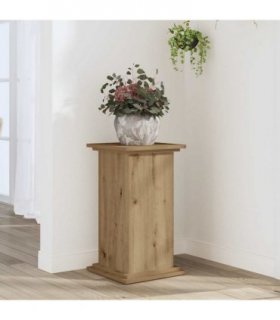 vidaXL Plant Stand Artisan Oak 33x33x60 cm Engineered Wood — Size: 33 x 33 x 60 cm