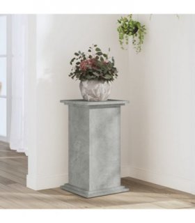 vidaXL Plant Stand Concrete Grey 33x33x60 cm Engineered Wood — Size: 33 x 33 x 60 cm