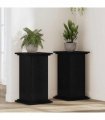 vidaXL Plant Stand Black Oak 33 x 33 x 60 cm Engineered wood