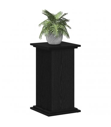vidaXL Plant Stand Black Oak 33 x 33 x 60 cm Engineered wood