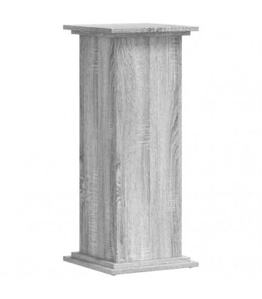 vidaXL Plant Stand Grey Sonoma 33x33x80 cm Engineered Wood — Size: 33 x 33 x 80 cm