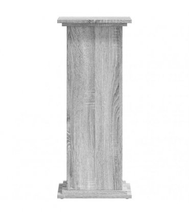 vidaXL Plant Stand Grey Sonoma 33x33x80 cm Engineered Wood — Size: 33 x 33 x 80 cm