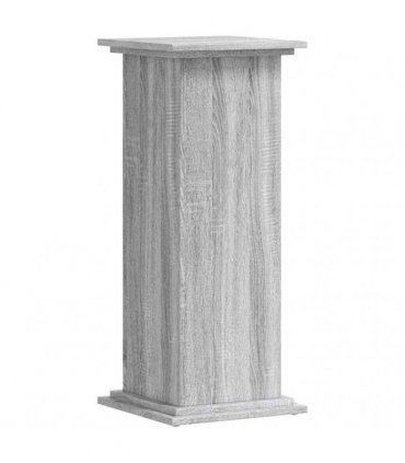 vidaXL Plant Stand Grey Sonoma 33x33x80 cm Engineered Wood — Size: 33 x 33 x 80 cm