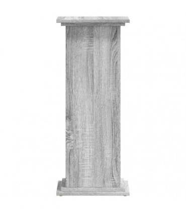 vidaXL Plant Stand Grey Sonoma 33x33x80 cm Engineered Wood — Size: 33 x 33 x 80 cm