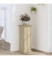 vidaXL Plant Stand Sonoma Oak 33x33x80 cm Engineered Wood — Size: 33 x 33 x 80 cm