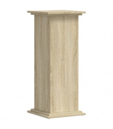 vidaXL Plant Stand Sonoma Oak 33x33x80 cm Engineered Wood — Size: 33 x 33 x 80 cm