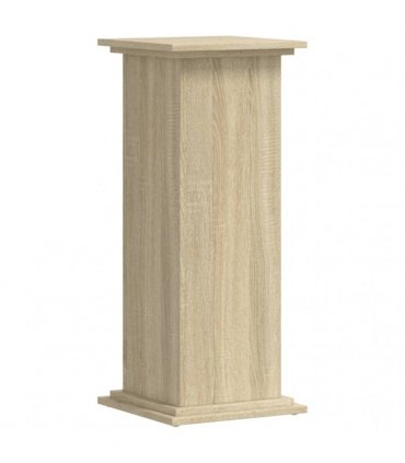 vidaXL Plant Stand Sonoma Oak 33x33x80 cm Engineered Wood — Size: 33 x 33 x 80 cm