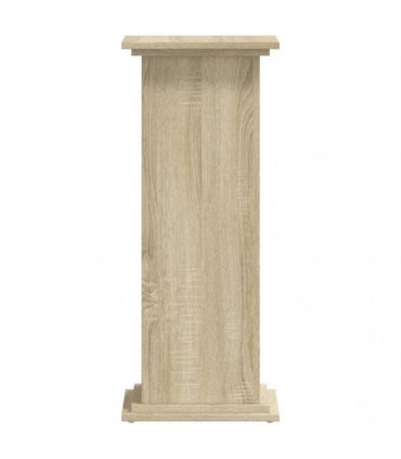 vidaXL Plant Stand Sonoma Oak 33x33x80 cm Engineered Wood — Size: 33 x 33 x 80 cm