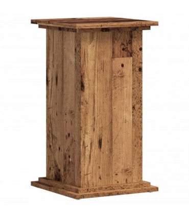 vidaXL Plant Stand Old Wood 33x33x60 cm Engineered Wood — Size: 33 x 33 x 60 cm