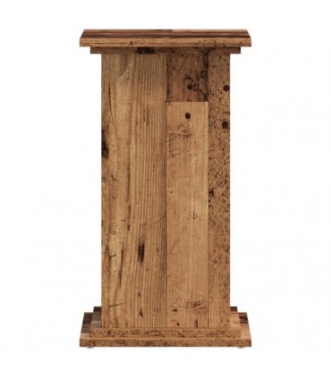 vidaXL Plant Stand Old Wood 33x33x60 cm Engineered Wood — Size: 33 x 33 x 60 cm