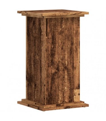 vidaXL Plant Stand Old Wood 33x33x60 cm Engineered Wood — Size: 33 x 33 x 60 cm