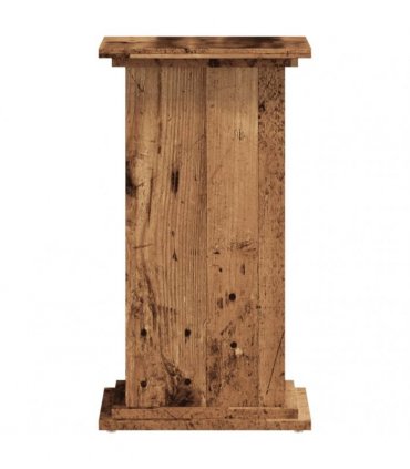 vidaXL Plant Stand Old Wood 33x33x60 cm Engineered Wood — Size: 33 x 33 x 60 cm