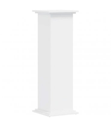 vidaXL Plant Stand White 33x33x100 cm Engineered Wood — Size: 33 x 33 x 100 cm