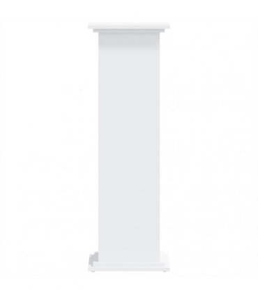 vidaXL Plant Stand White 33x33x100 cm Engineered Wood — Size: 33 x 33 x 100 cm
