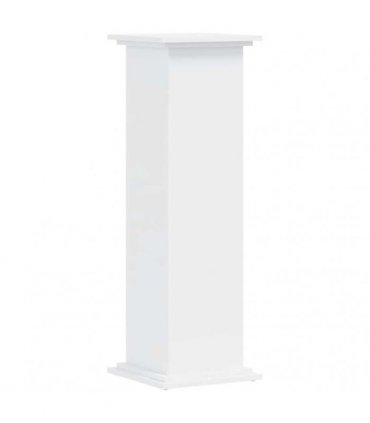 vidaXL Plant Stand White 33x33x100 cm Engineered Wood — Size: 33 x 33 x 100 cm