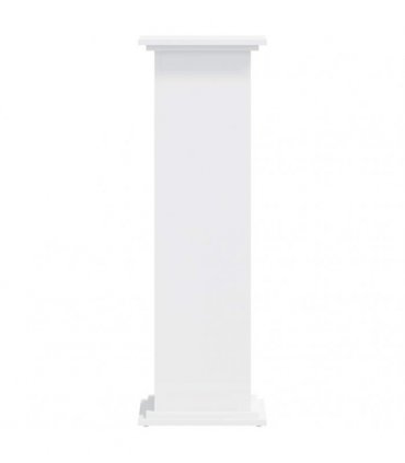 vidaXL Plant Stand White 33x33x100 cm Engineered Wood — Size: 33 x 33 x 100 cm