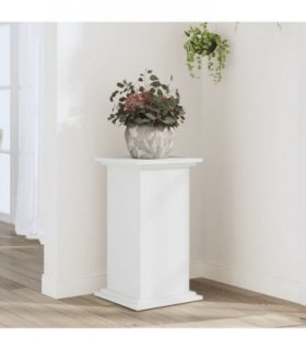 vidaXL Plant Stand White 33x33x60 cm Engineered Wood — Size: 33 x 33 x 60 cm