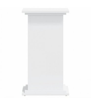 vidaXL Plant Stand White 33x33x60 cm Engineered Wood — Size: 33 x 33 x 60 cm