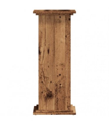 vidaXL Plant Stand Old Wood 33x33x80 cm Engineered Wood — Size: 33 x 33 x 80 cm