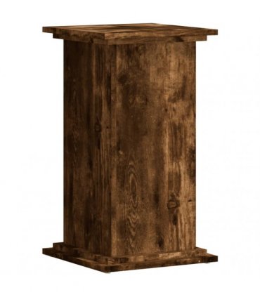 vidaXL Plant Stand Smoked Oak 33x33x60 cm Engineered Wood — Size: 33 x 33 x 60 cm