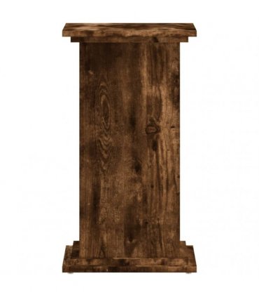 vidaXL Plant Stand Smoked Oak 33x33x60 cm Engineered Wood — Size: 33 x 33 x 60 cm