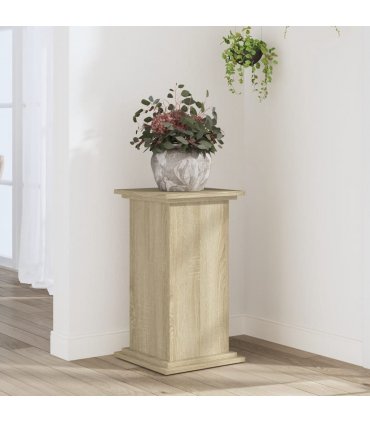vidaXL Plant Stand Sonoma Oak 33x33x60 cm Engineered Wood — Size: 33 x 33 x 60 cm