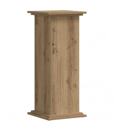 vidaXL Plant Stand Artisan Oak 33x33x80 cm Engineered Wood — Size: 33 x 33 x 80 cm