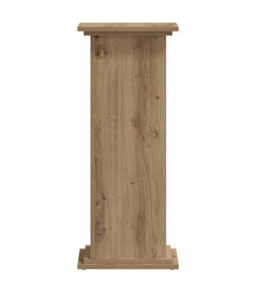 vidaXL Plant Stand Artisan Oak 33x33x80 cm Engineered Wood — Size: 33 x 33 x 80 cm