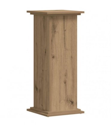 vidaXL Plant Stand Artisan Oak 33x33x80 cm Engineered Wood — Size: 33 x 33 x 80 cm