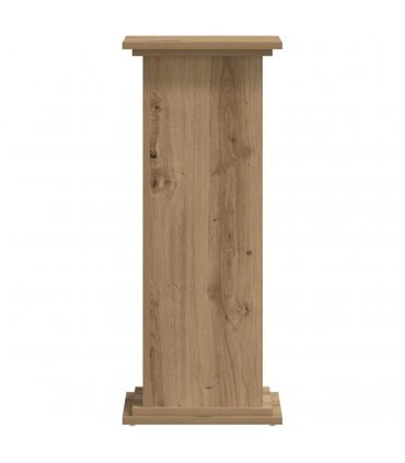 vidaXL Plant Stand Artisan Oak 33x33x80 cm Engineered Wood — Size: 33 x 33 x 80 cm