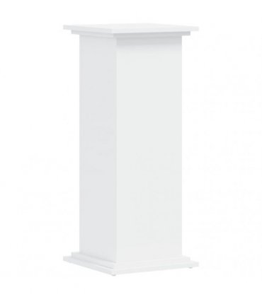 vidaXL Plant Stand White 33x33x80 cm Engineered Wood — Size: 33 x 33 x 80 cm