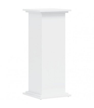 vidaXL Plant Stand White 33x33x80 cm Engineered Wood — Size: 33 x 33 x 80 cm