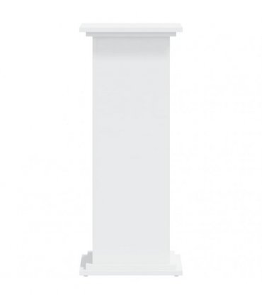 vidaXL Plant Stand White 33x33x80 cm Engineered Wood — Size: 33 x 33 x 80 cm