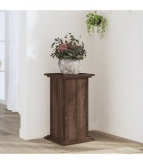 vidaXL Plant Stand Brown Oak 33x33x60 cm Engineered Wood — Size: 33 x 33 x 60 cm
