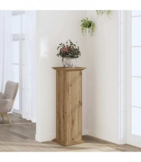 vidaXL Plant Stand Artisan Oak 33x33x100 cm Engineered Wood — Size: 33 x 33 x 100 cm