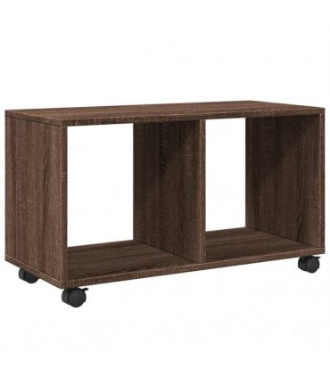 vidaXL Rolling Cabinet Brown Oak 72x33x42.5 cm Engineered Wood