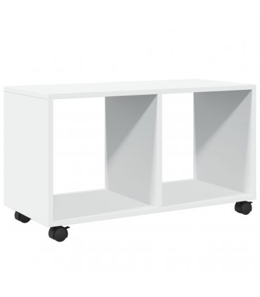 vidaXL Rolling Cabinet White 72x33x42.5 cm Engineered Wood
