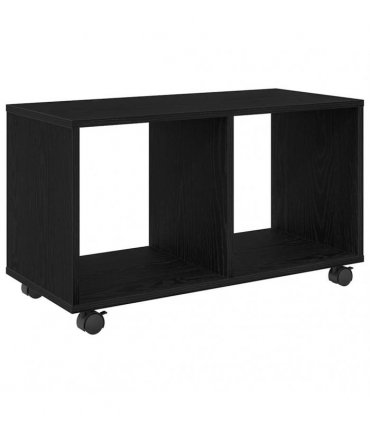 vidaXL End Table Black Oak 72 x 33 x 42.5 cm Engineered wood