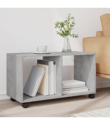 vidaXL Rolling Cabinet Concrete Grey 72x33x42.5 cm Engineered Wood