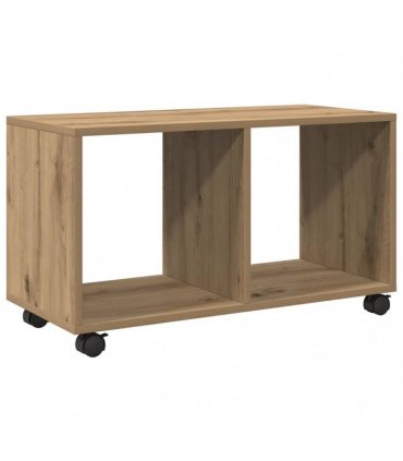 vidaXL Rolling Cabinet Artisian Oak 72x33x42.5 cm Engineered Wood