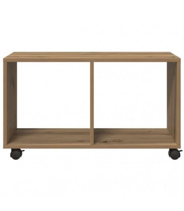 vidaXL Rolling Cabinet Artisian Oak 72x33x42.5 cm Engineered Wood