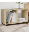vidaXL Rolling Cabinet Sonoma Oak 72x33x42.5 cm Engineered Wood