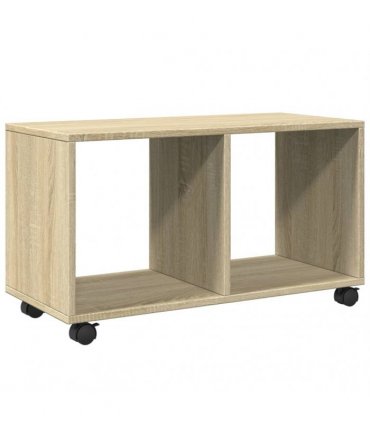 vidaXL Rolling Cabinet Sonoma Oak 72x33x42.5 cm Engineered Wood