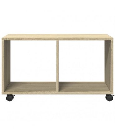 vidaXL Rolling Cabinet Sonoma Oak 72x33x42.5 cm Engineered Wood