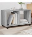 vidaXL Rolling Cabinet Grey Sonoma 72x33x42.5 cm Engineered Wood